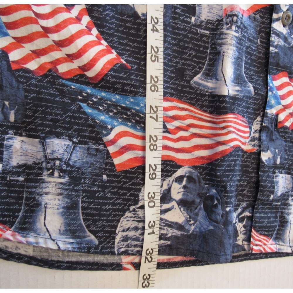 Red Head Mens Patriotic American Flag Mount Rushmore Liberty Shirt 2XL Navy Blue - Picture 5 of 11